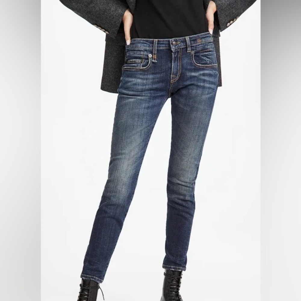 R13 BOY SKINNY JEANS vintage dark